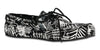 PRAHU "BOAT" SHOE - BLACK PALM